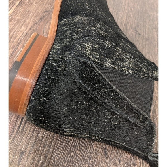 Intropia Leather and Calf Hair Black Short Boots Size EU 40 - Picture 8 of 13